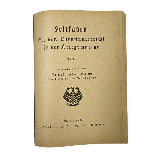 Leitfaden für den Dienstunterricht in der Kriegsmarine - 1936