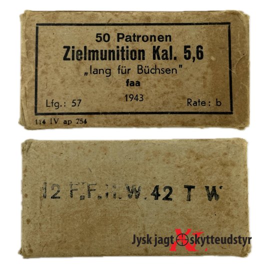 1943 - Tysk ammunition - Cal. 22LR