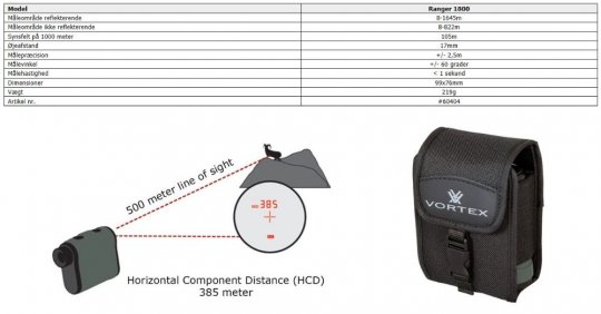 Vortex Optics 6x22 Ranger laser afstandsmåler