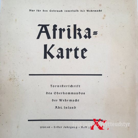 Wehrmacht Afrika Karte 1940/1941