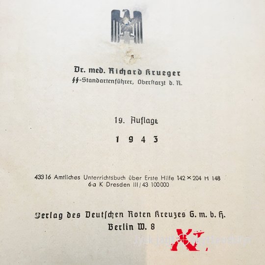Tysk undervisningsbog om førstehjælp - 1943