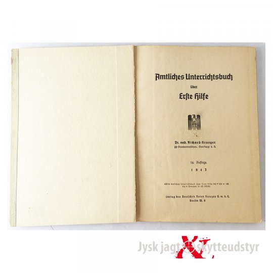 Tysk undervisningsbog om førstehjælp - 1943