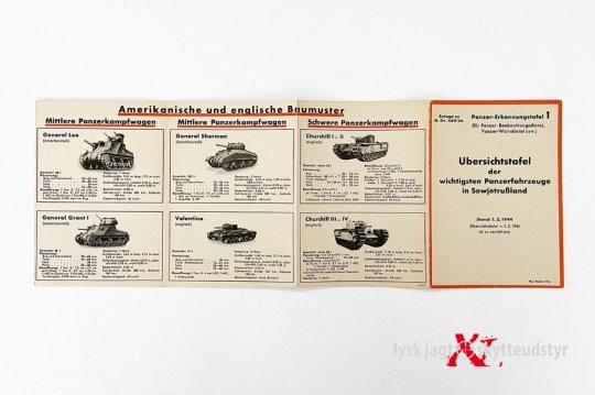 Panzer Erkennungstafel 1943