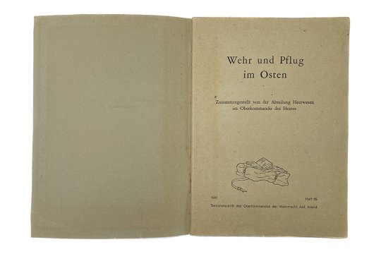 Tornisterschrift - Wehr und Pflug im Osten - 1942