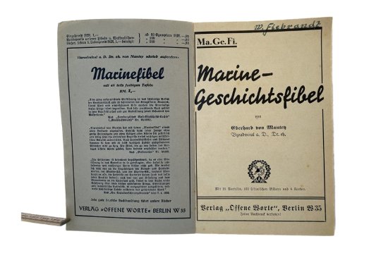 Marine Geschichtsfibel - Von Eberhadr V. Mantey