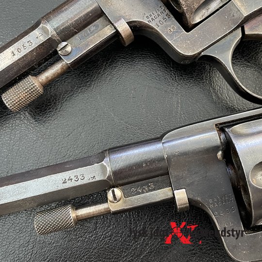 2 x Brevet Nagant M1887 - Cal. 7,5 - Reserveret