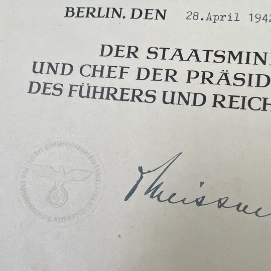 Dienstauszeichnung Justizsekretär - Treue Dienst Orden + Urkunden
