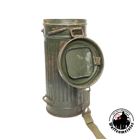 Tysk gasmaske M38 med beholder