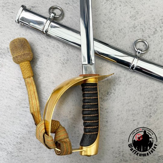 Dansk Sabel M1950 m. forgyldt kurvef&aelig;ste