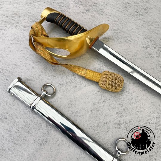 Dansk Sabel M1950 m. forgyldt kurvef&aelig;ste