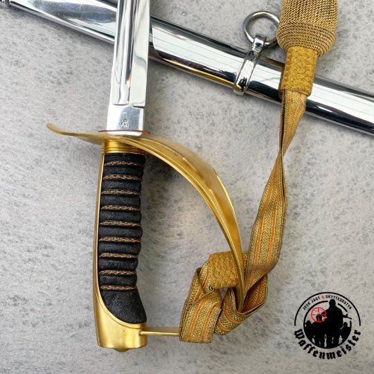 Dansk Sabel M1950 m. forgyldt kurvef&aelig;ste