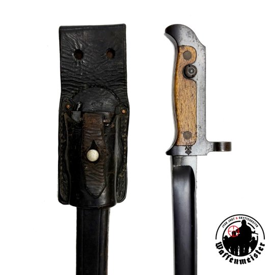 Dansk M1915 K&aring;rdebajonet m/l&aelig;derfr&oslash;