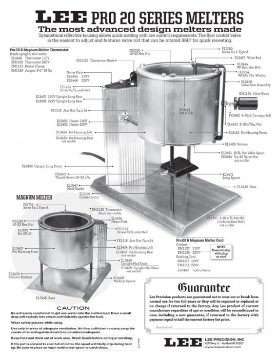 Lee Pro 4-20 Bly Smelter 