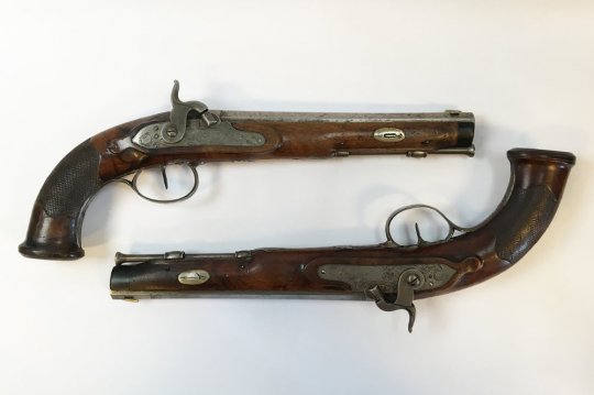 2 Tyske rejsepistoler - Årgang Ca. 1850
