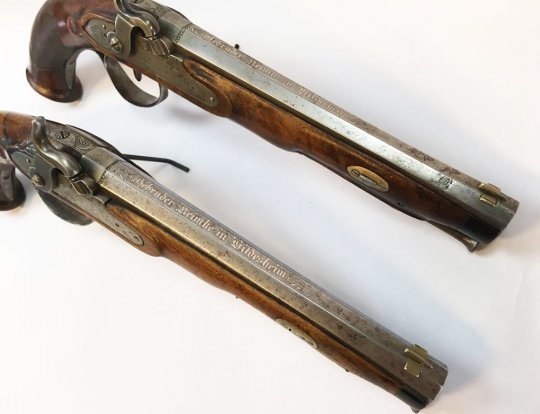 2 Tyske rejsepistoler - Årgang Ca. 1850